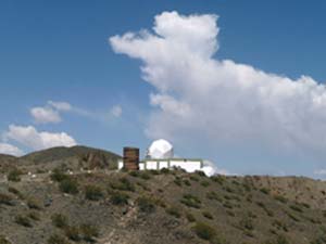 Parte de las instalaciones del complejo astronómico El Leoncito, en las proximidades de Barreal, en la provincia de San Juan.