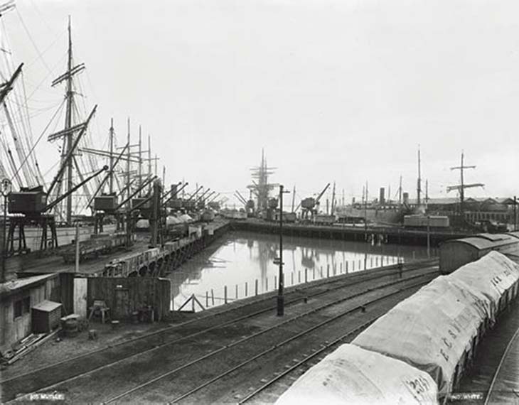 Puerto Ingeniero White. Foto de HG Olds, ca. 1901, cortesía Ediciones de la Antorcha.