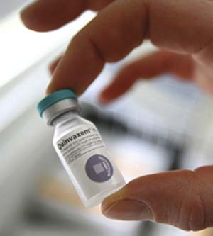Vacuna pentavalente distribuida por la Alianza GAVI, contra hepatitis B, difteria, tos convulsa, tétano e influenza.