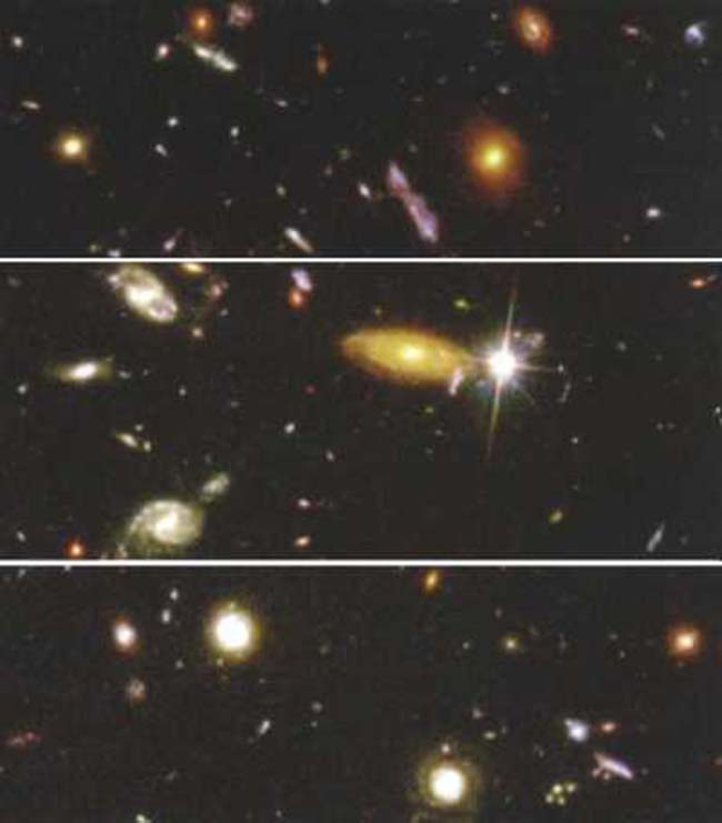 Detalles del Hubble Deep Field. Enero de 1996 (Instituto Científico del Telescopio Espacial, NASA)
