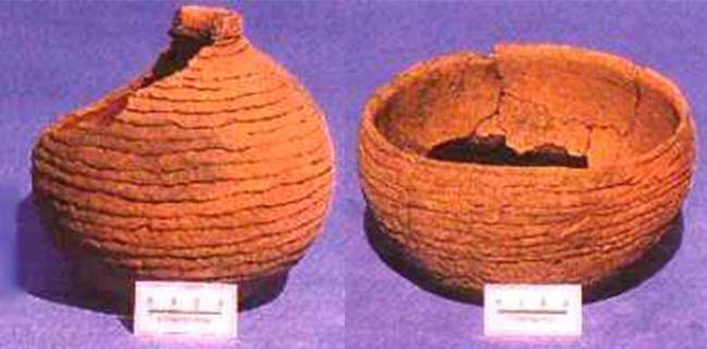 Fig 5. Pequeñas vasijas de cerámica de la tradición Pantanal.