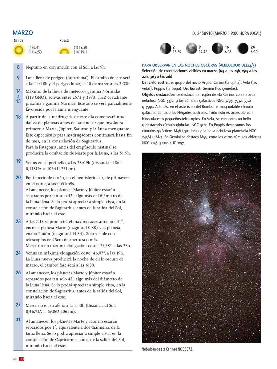 Guía del cielo NOCTURNO. Número 46, enerojunio 2020 CienciaHoy